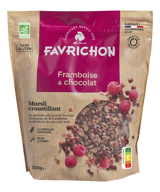 Muesli croustillant framboise & chocolat - 1